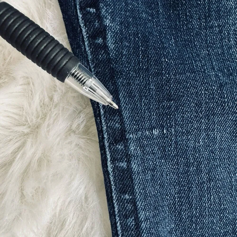 Maurices M Jeans Button Fly Ankle Skinny XXL (42x26) Blue Stretch Denim Womens